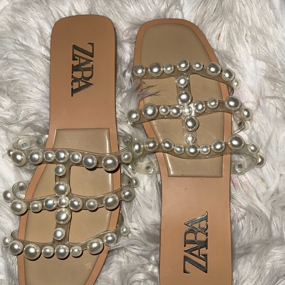 Zara pearl slides - Picture 2 of 3